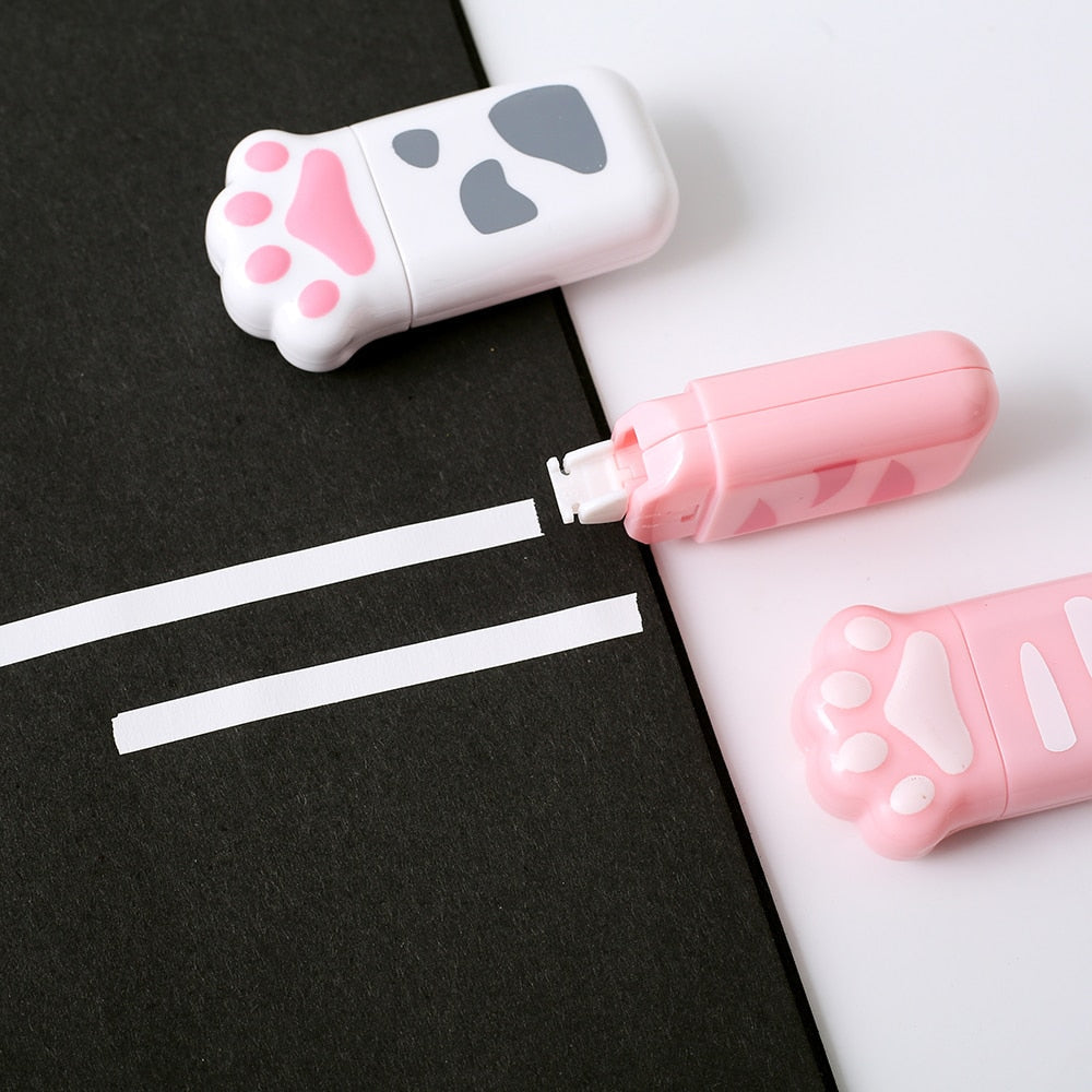 Kitten paw correction white-out tape - cats - eraser - kawaii - school supplies - stationery
