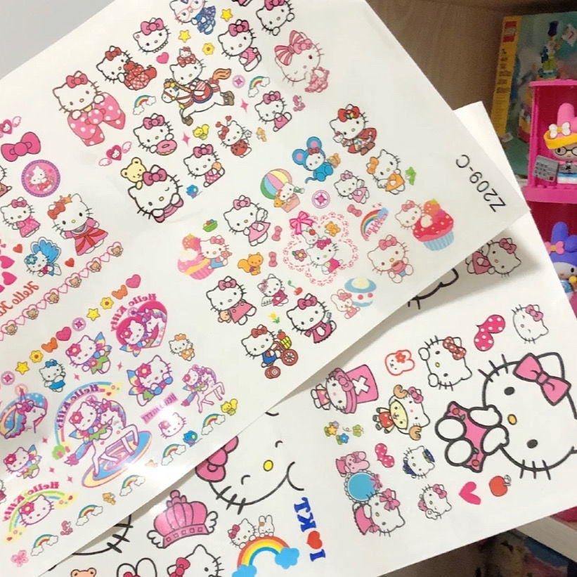 Kitty Temporary Tattoo Pack - fake tattoo, hello kitty, ink, inked, kawaii Kawaii Babe