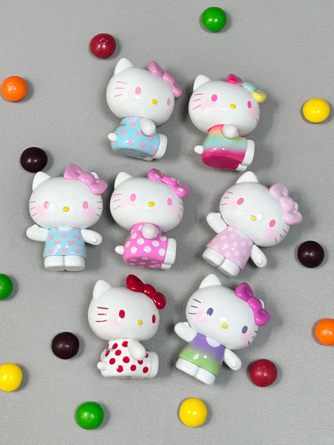 Kitty Summer Rainbow Candy Mini Figures blind bag (3 pcs in a bag)