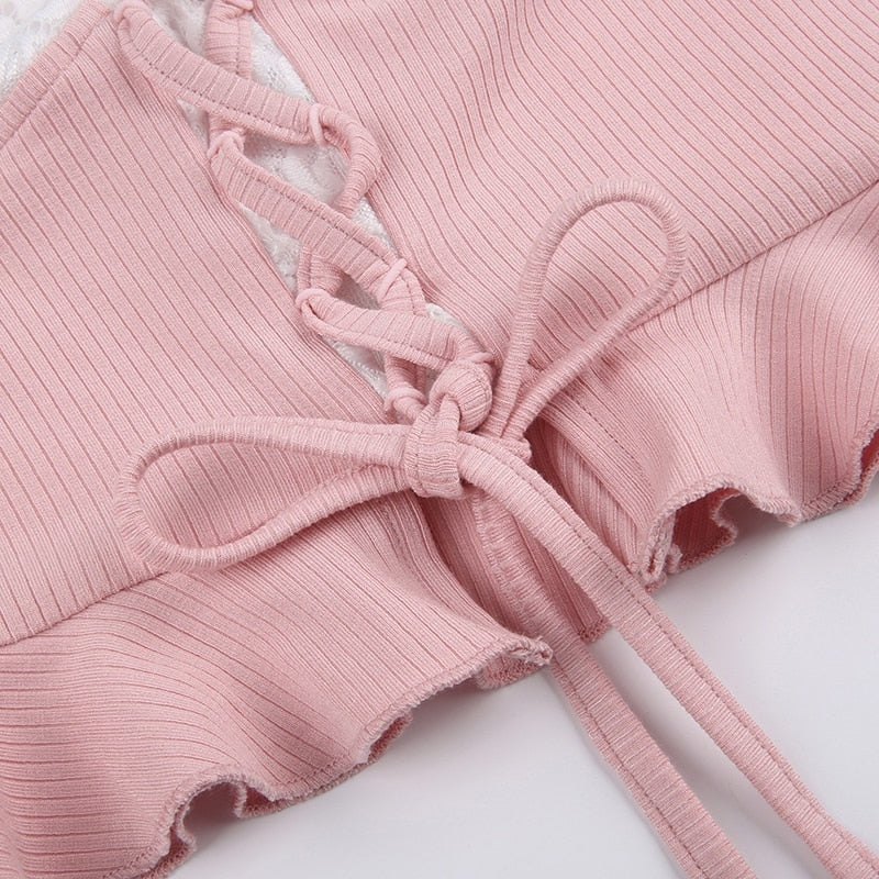 Lace Knit Princess Sweater - coquette, dollette, fae, faecore, fairycore Kawaii Babe