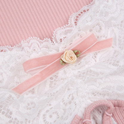 Lace Knit Princess Sweater - coquette, dollette, fae, faecore, fairycore Kawaii Babe