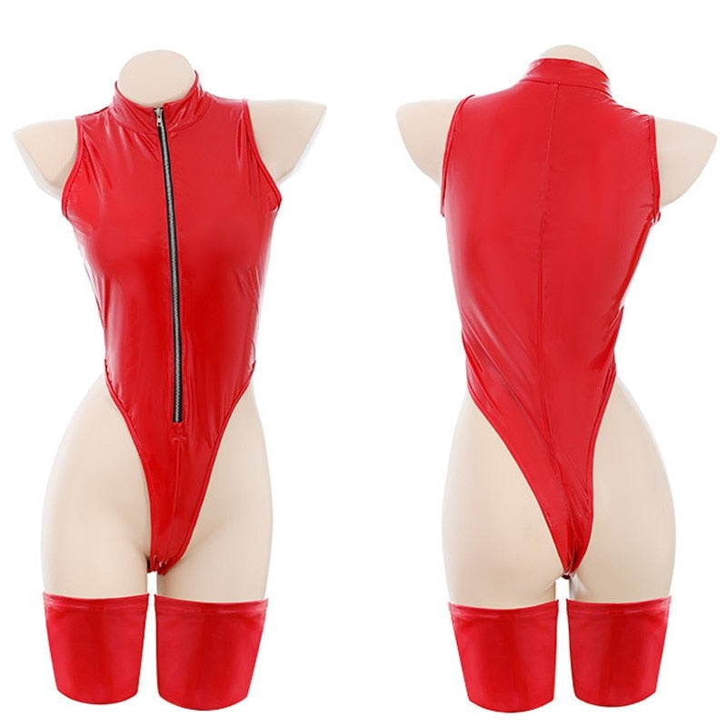 Latex red devil cosplay - bodysuit - bodysuits - cosplay - cosplayer