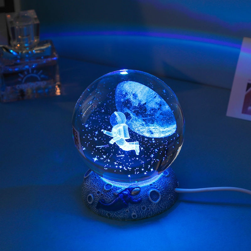 Aquamarine Snow Life LED Globe