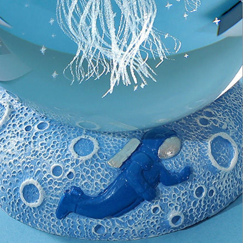 Aquamarine Snow Life LED Globe