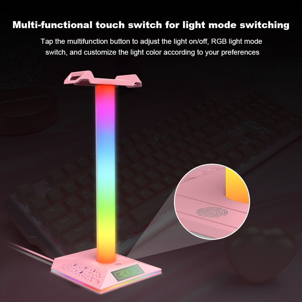 Led headset stand & display - display - egirl - egirls - gamer - girl