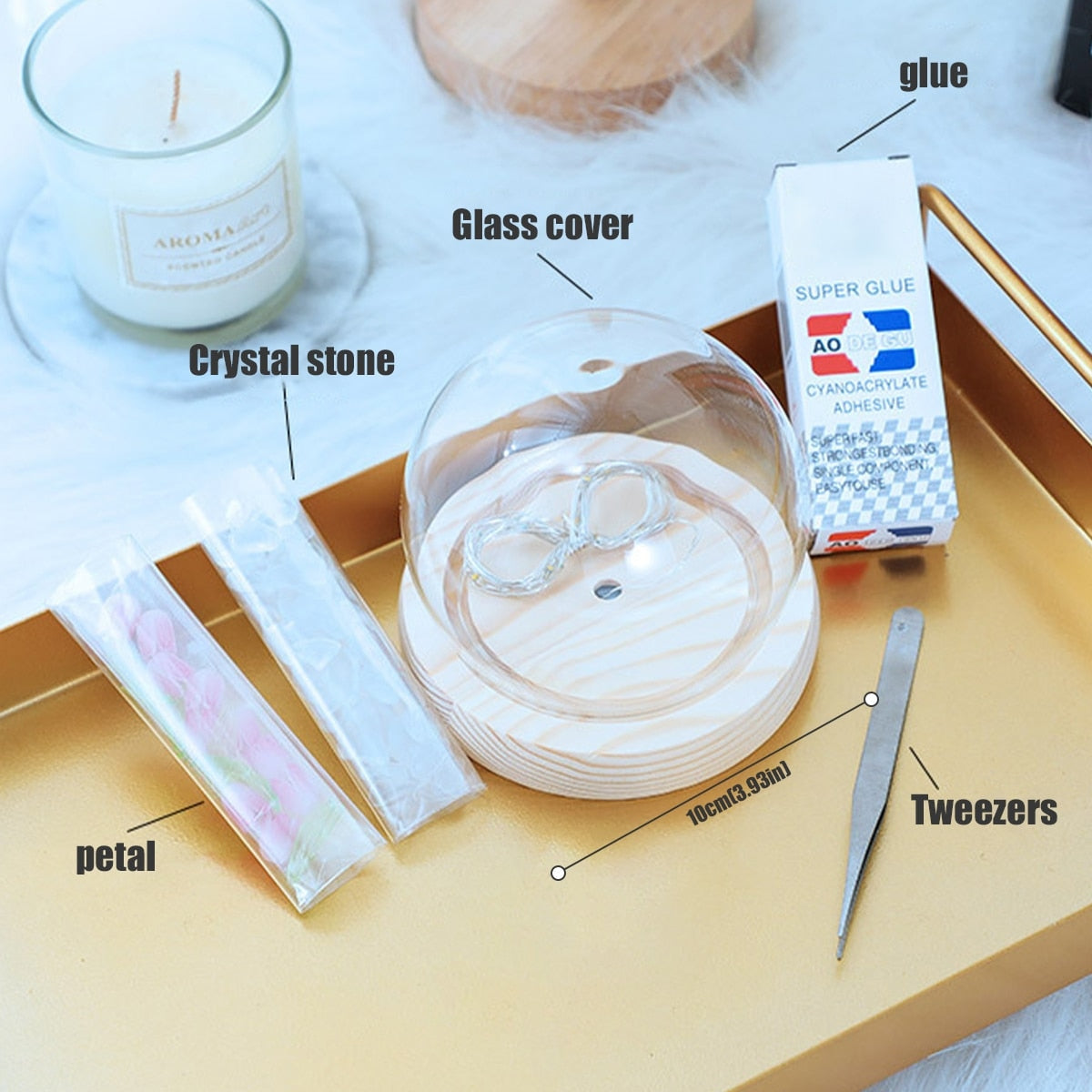 Led tulip nightlight globe - desk lamp - flowers - lamps - led - light