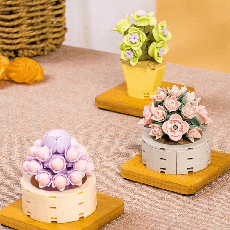 Beauty Flowers Assembly Building Blocks