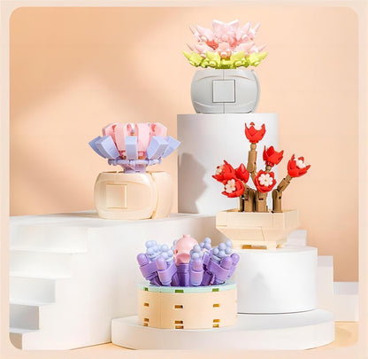 Beauty Flowers Assembly Building Blocks