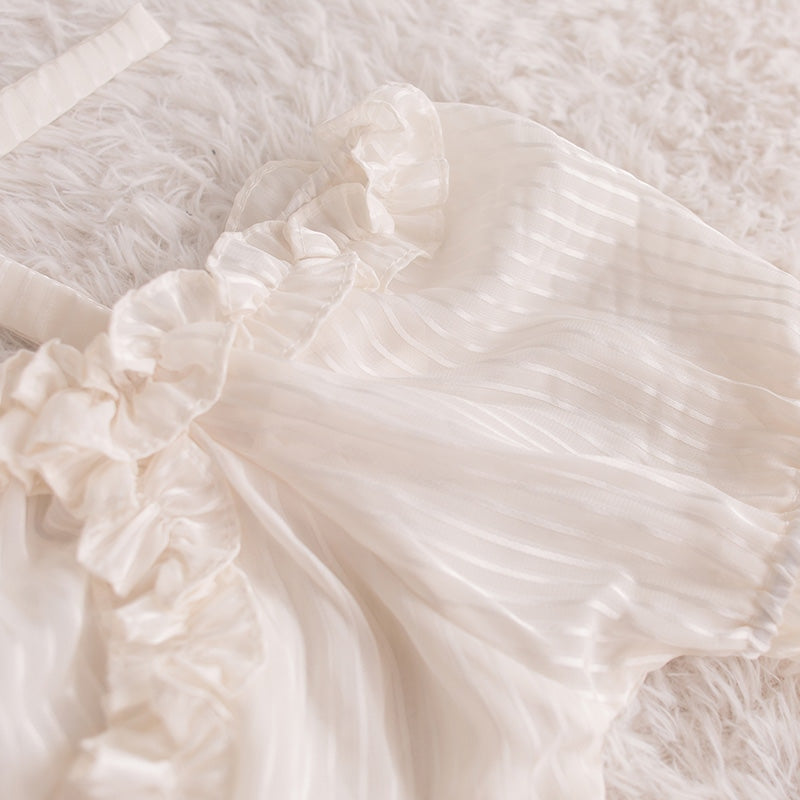 Lolita Cropped Blouse - blouse, blouses, crop top, cropped tank, top