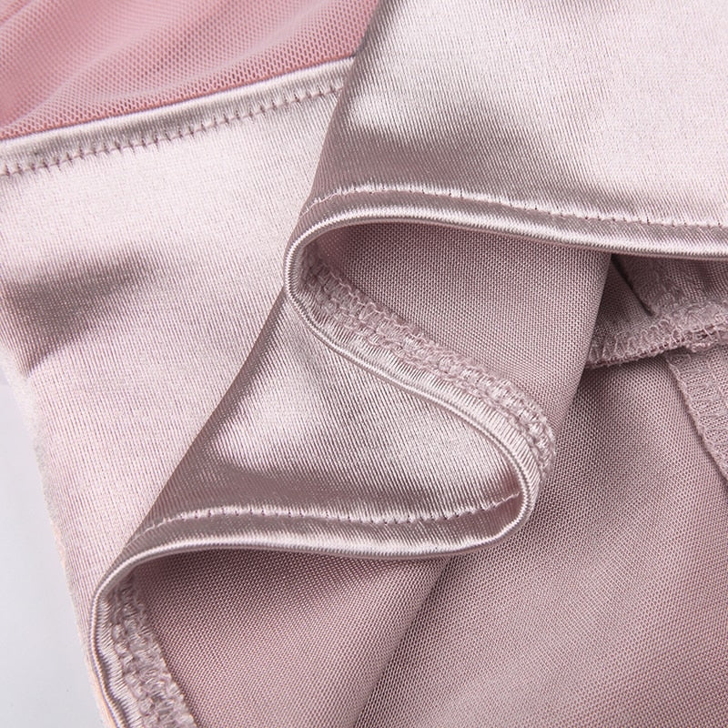 Long Sleeve Satin Bustier - coquette, dollette, fae, faecore, fairycore Kawaii Babe