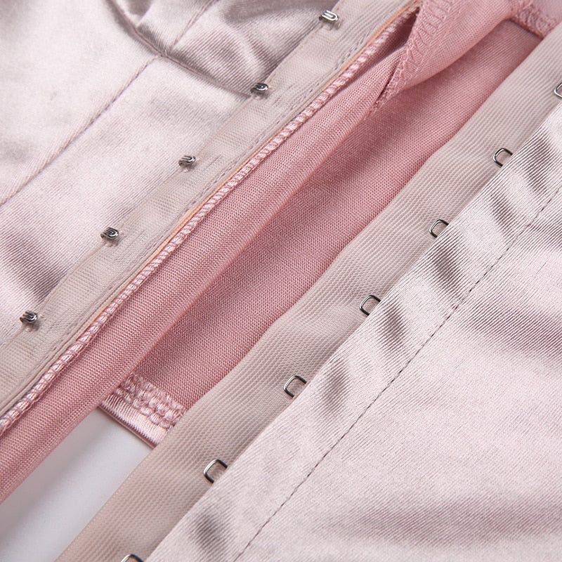 Long Sleeve Satin Bustier - coquette, dollette, fae, faecore, fairycore Kawaii Babe