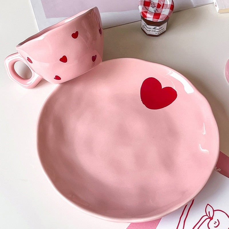 Lovecore dinnerware - bowls - dinnerware - heartcore - pink aesthetic - bowl