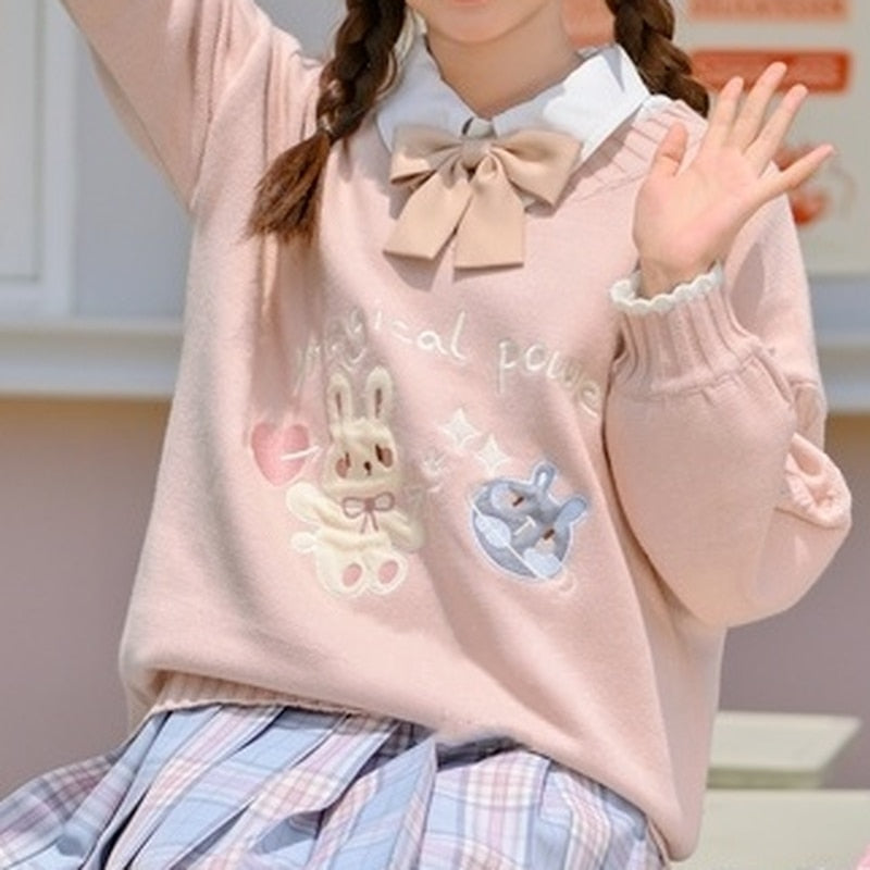 Magical Power Bunny Crewneck - shirt