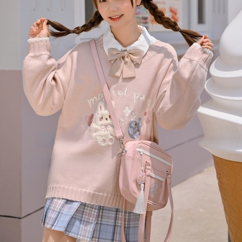 Magical Power Bunny Crewneck - shirt