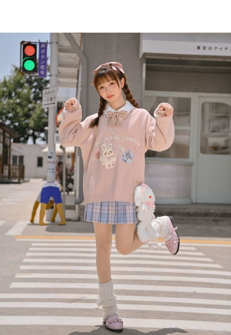 Magical Power Bunny Crewneck - shirt