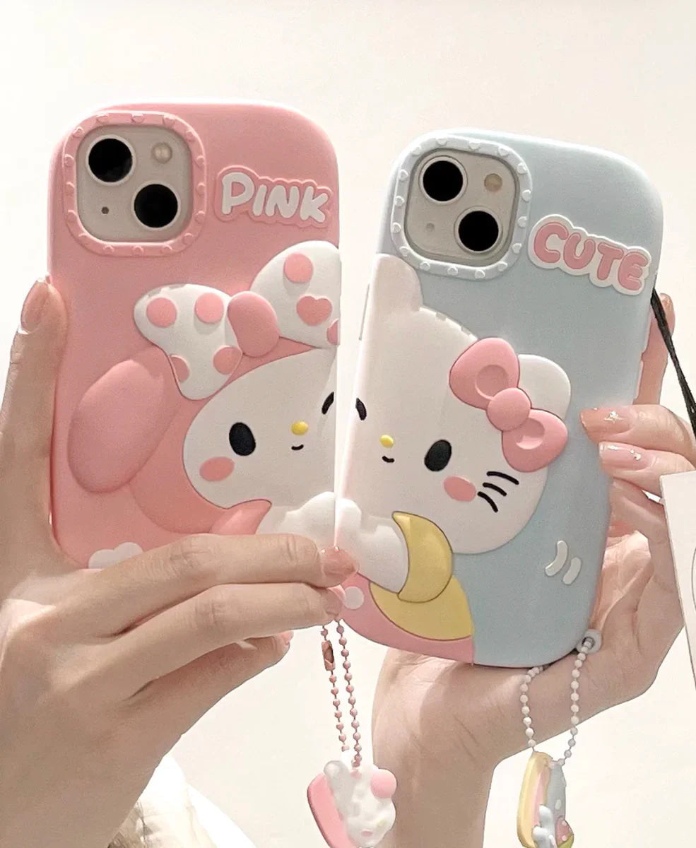 Matching icons iphone case - hello kitty - iphone - 14 - kawaii case - my melody
