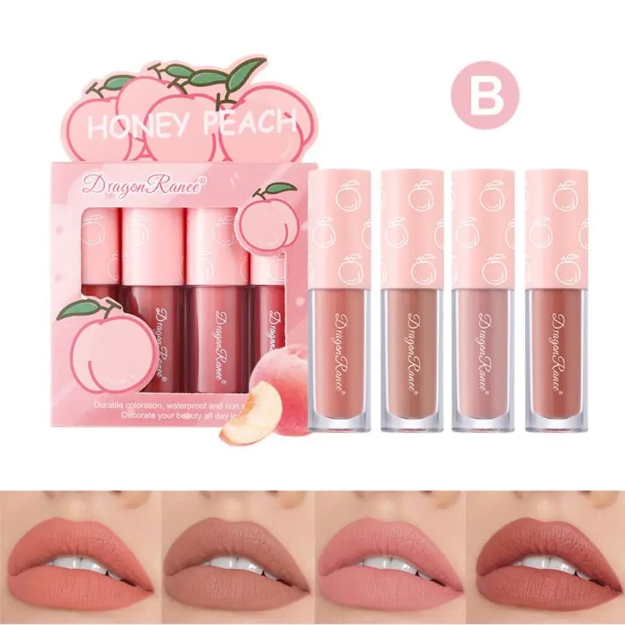 Kawaii matte berry fruit highly pigmented liquid lipstick sets