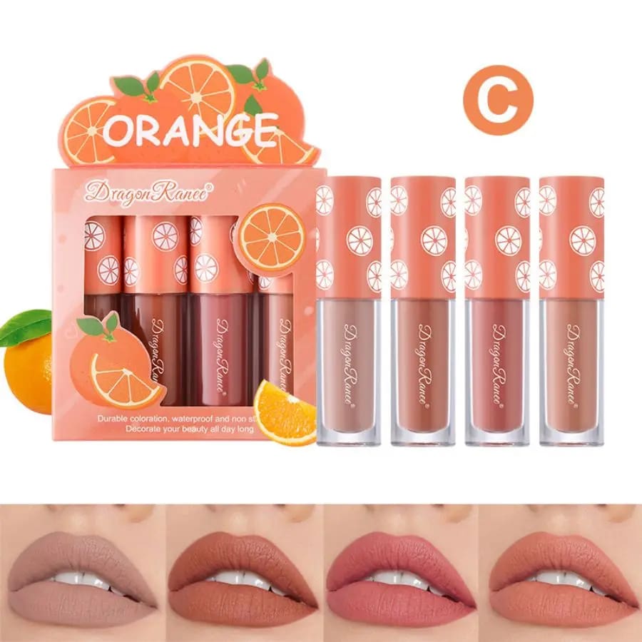 Kawaii matte berry fruit highly pigmented liquid lipstick sets