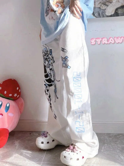 Menhera misery baggy pants - anime - kawaii - menhera - pants - pastel goth