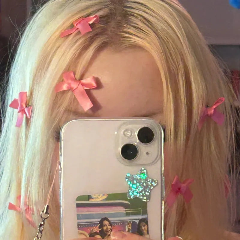 Micro bow hair clips - bows - hair - accessory - clips - pins