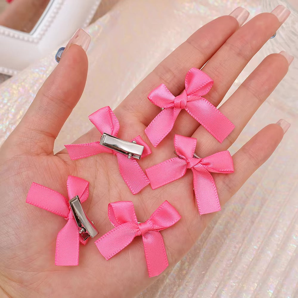 Micro bow hair clips - bows - hair - accessory - clips - pins
