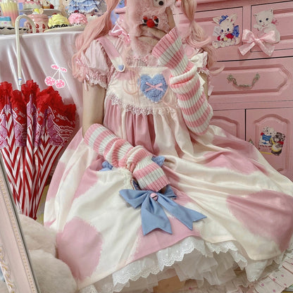 Milky Cow Lolita Dress - Pink - dress
