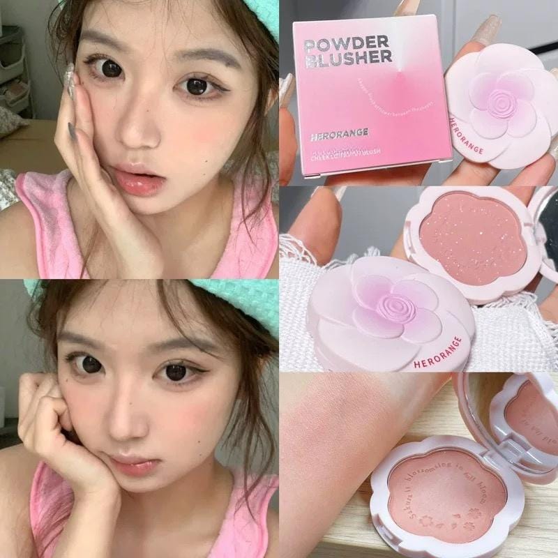 Monochrome Flower Powder Blusher – Sukikawaii