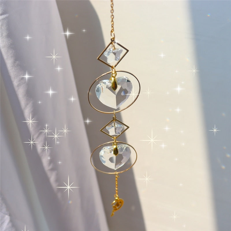 Kawaii outdoor crystal rainbow charm energy suncatchers