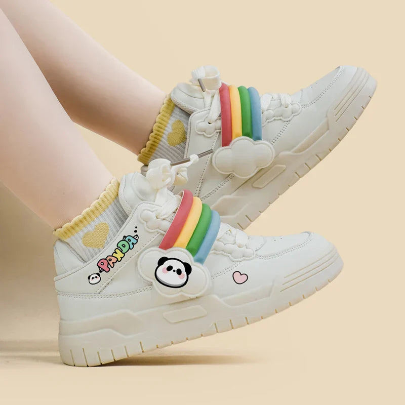 Panda pride sneakers - footwear - gay - lace up - panda - bear
