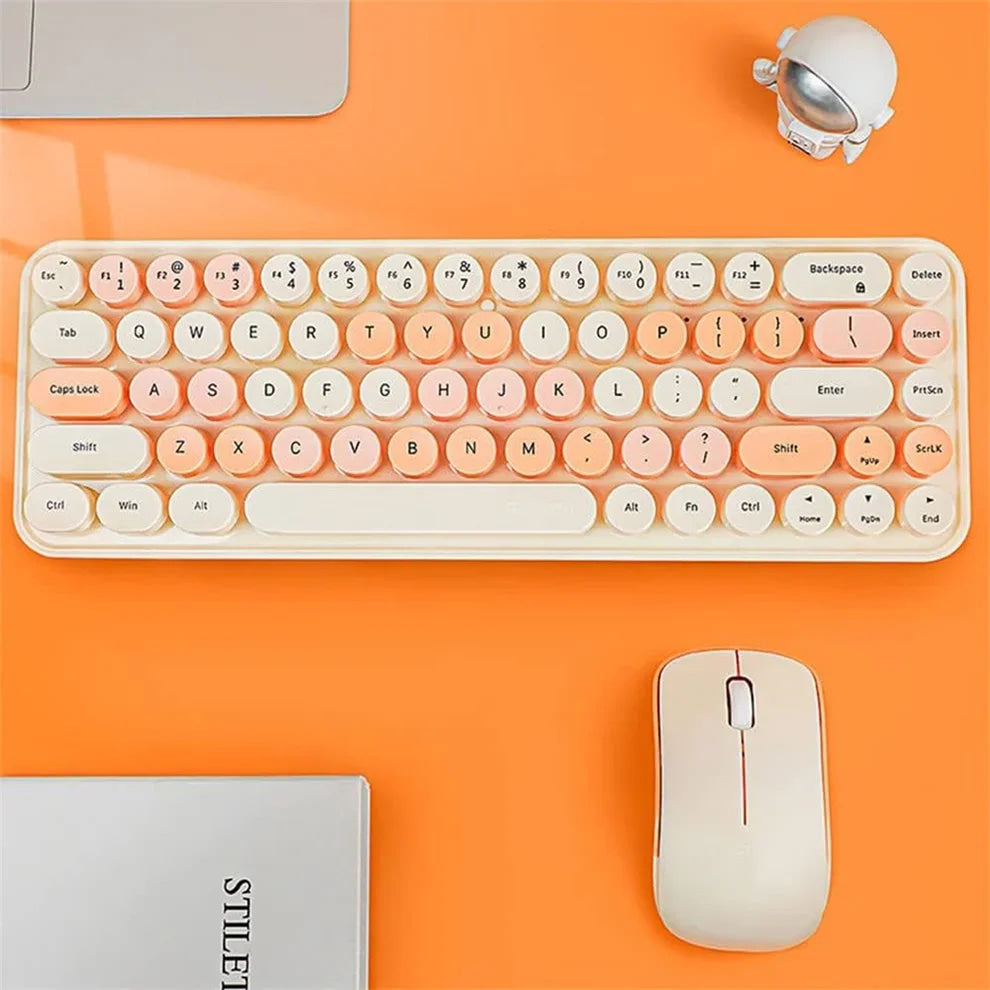 Pastel candy keyboard & mouse set - combo - ergonomic - keyboard - laptop - mice