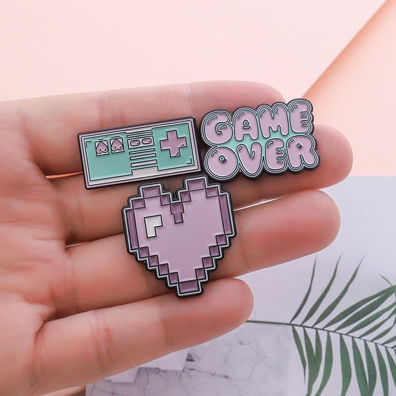 Pastel gamer enamel pins - badge - controller - enamel pin - pins - fairy kei