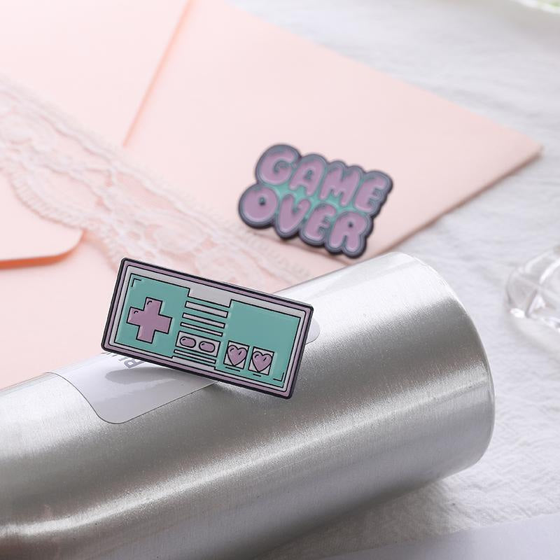 Pastel gamer enamel pins - badge - controller - enamel pin - pins - fairy kei