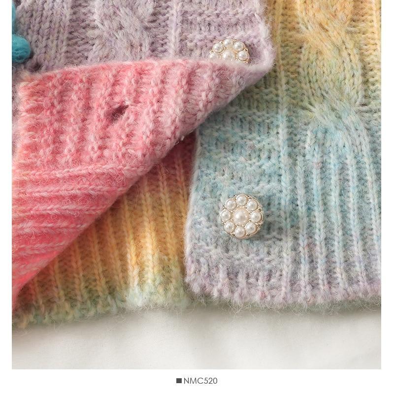 Pastel Rainbow Cardigan - 70s, cardigan, cardigan sweater, cardigans, fairy kei