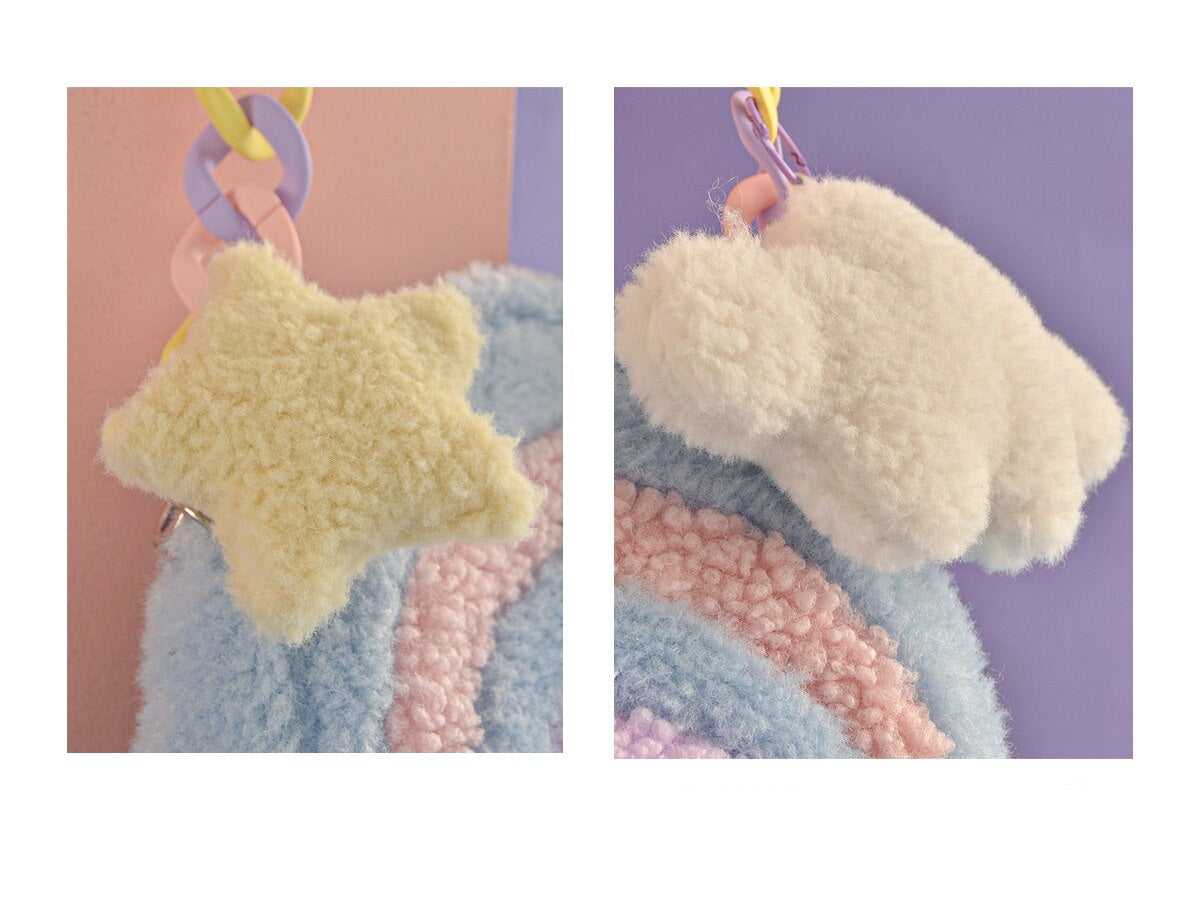 Pastel Rainbow Cloud Purse - bags, handbag, handbags, pride, purses Kawaii Babe