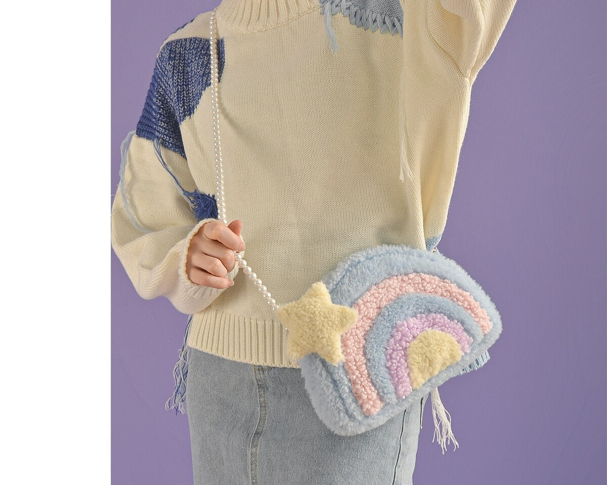 Pastel Rainbow Cloud Purse - bags, handbag, handbags, pride, purses Kawaii Babe