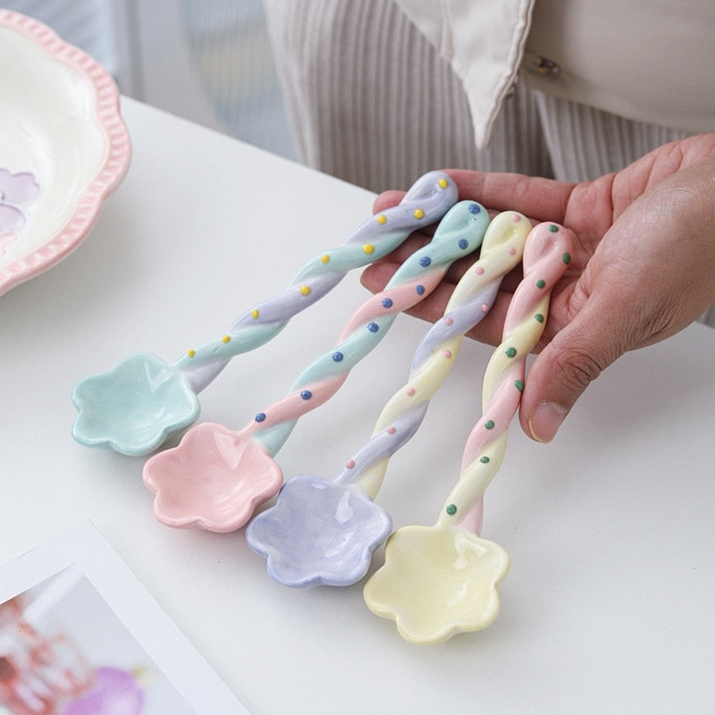 Pastel star spoons - cutlery - dinnerware - kawaii - spoon - spoons
