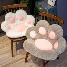 Paw Print Seat Cushion - cat paw, chair, chairs, cushion, dog paw