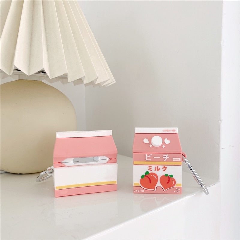 Peach Box Airpod Case - air pod, pod case, pro, pods, airpod