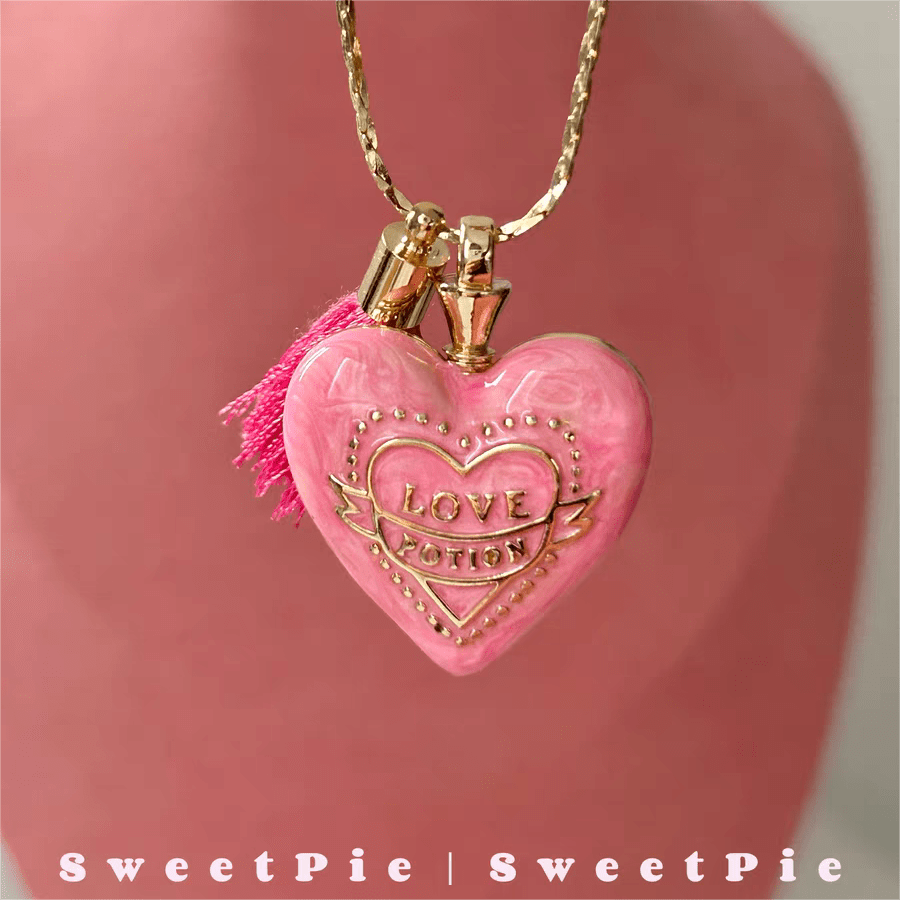 Halskette mit Anhänger „Sweetie“ in Rosa