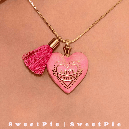 Halskette mit Anhänger „Sweetie“ in Rosa