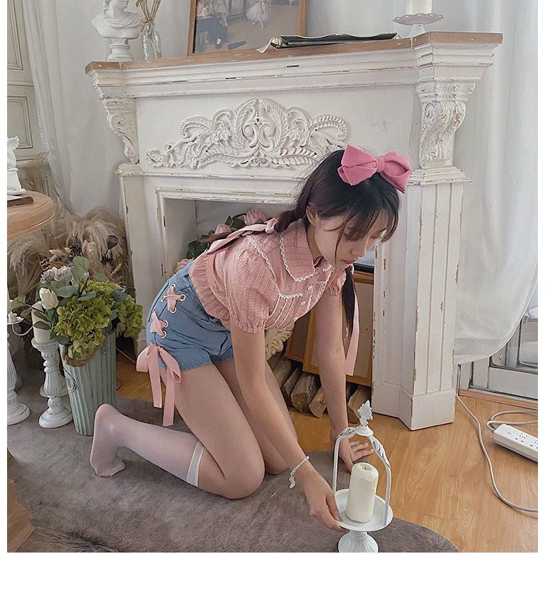 Pink Corset Shorts - Shorts