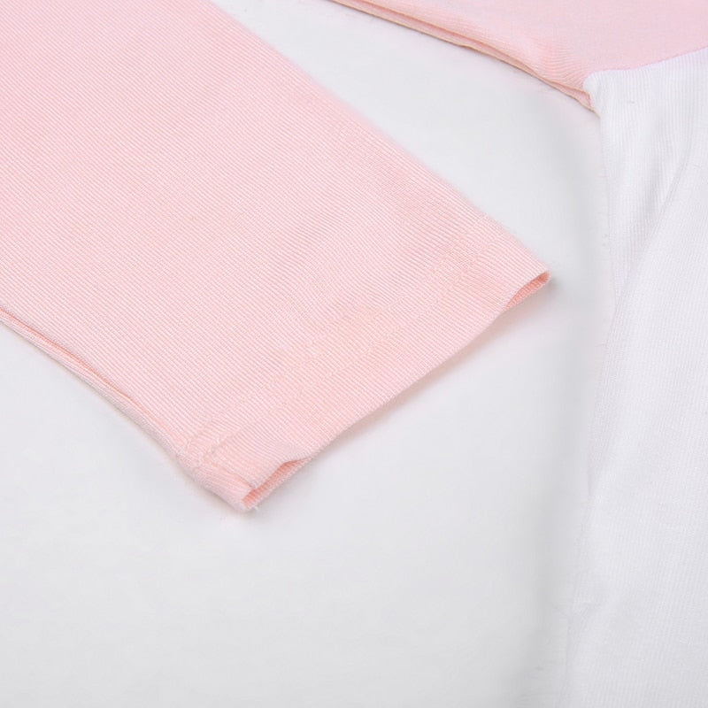 Pink Kitten Long Sleeve Crop Top - coquette, crop tops, dollette, fae, faecore Kawaii Babe