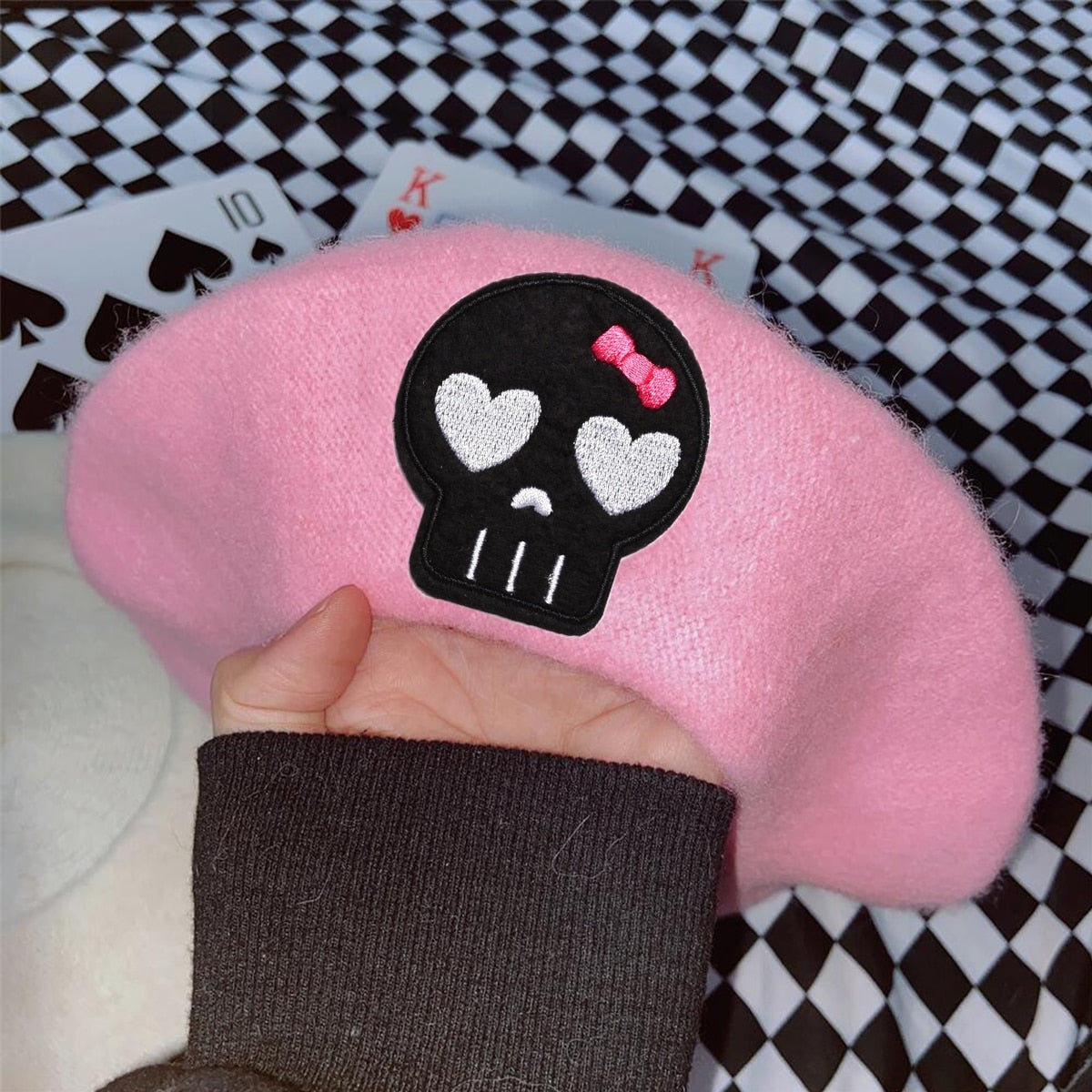 Pink Menhera Nurse Beret - beret, berets, hat, hats, medical Kawaii Babe