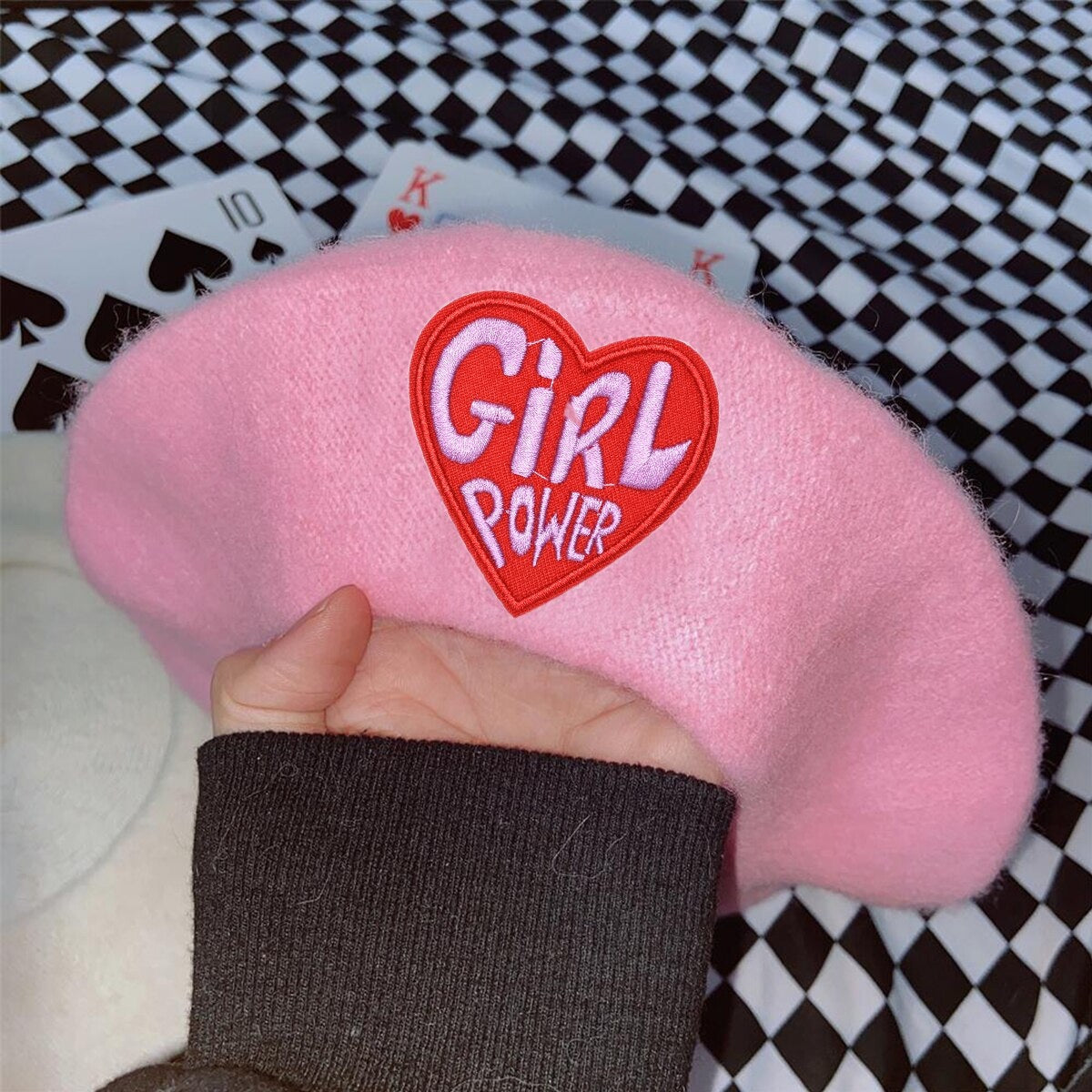 Pink Menhera Nurse Beret - beret, berets, hat, hats, medical Kawaii Babe