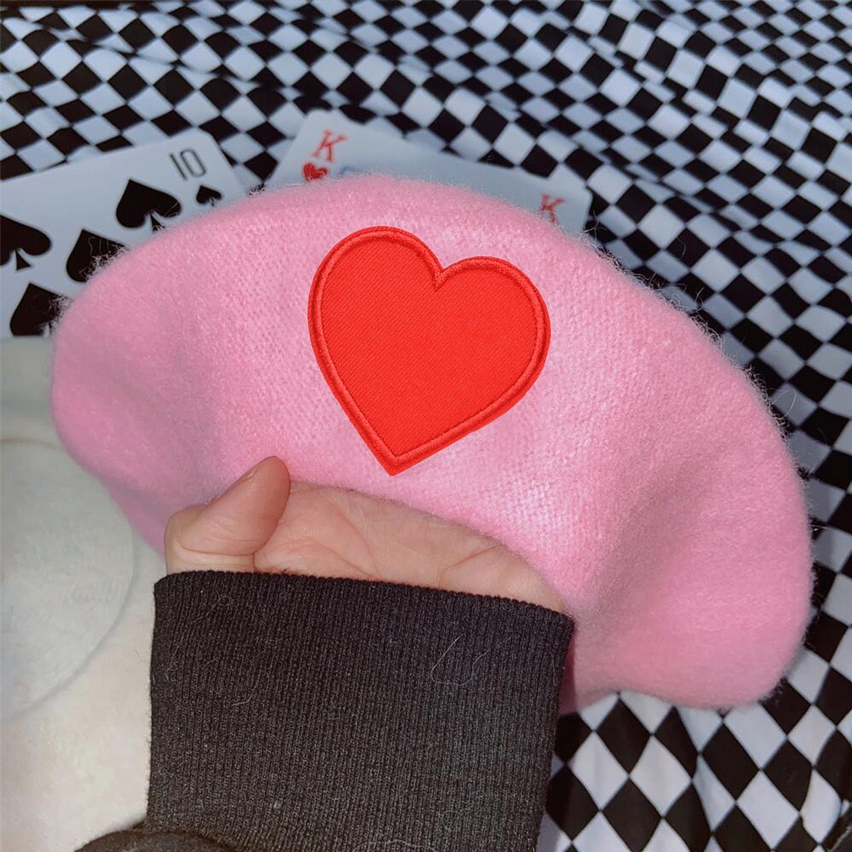 Pink Menhera Nurse Beret - beret, berets, hat, hats, medical Kawaii Babe