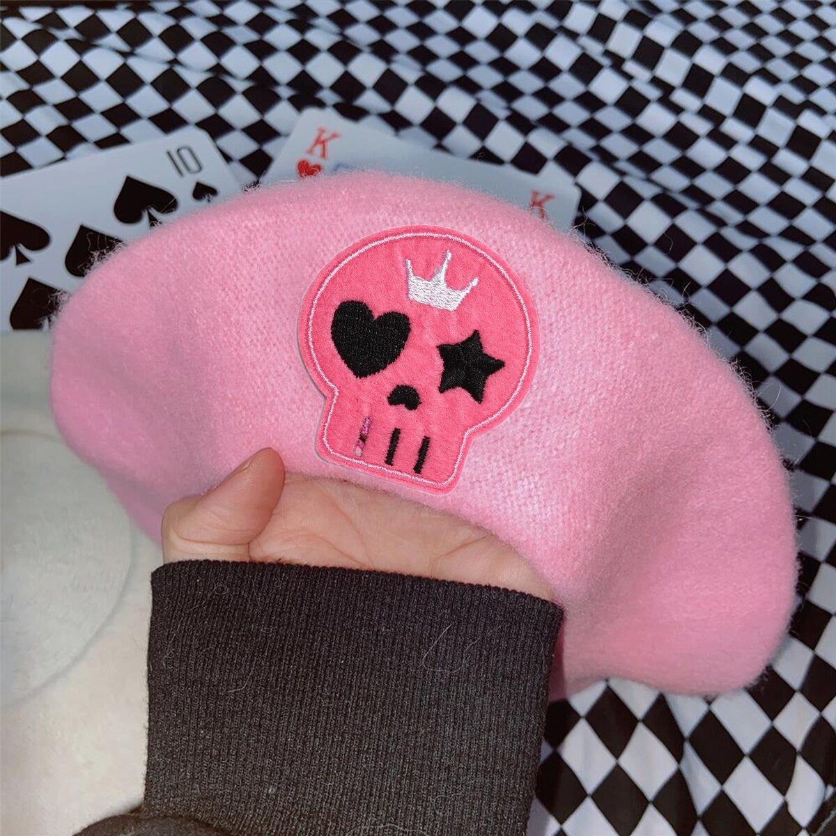 Pink Menhera Nurse Beret - beret, berets, hat, hats, medical Kawaii Babe