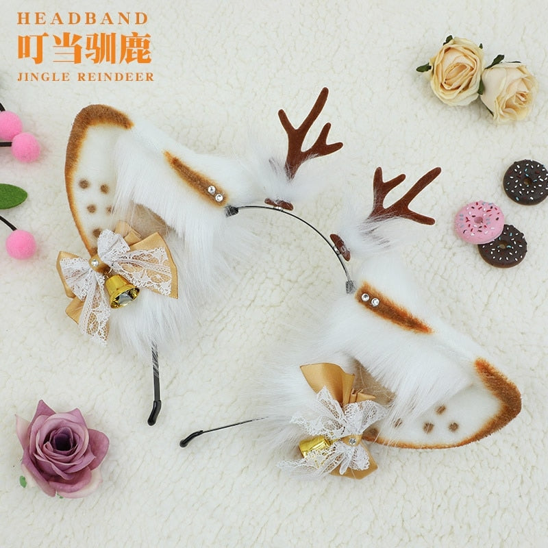 Plaid Fox Ears - cat ears, fox ear, furry, kitten