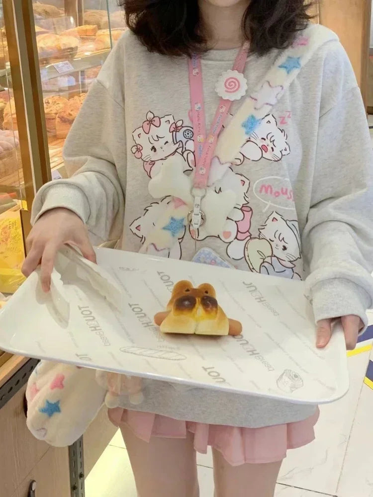 Playful kitten long sleeve top - cat sweater - cats - long sleeve - nekos