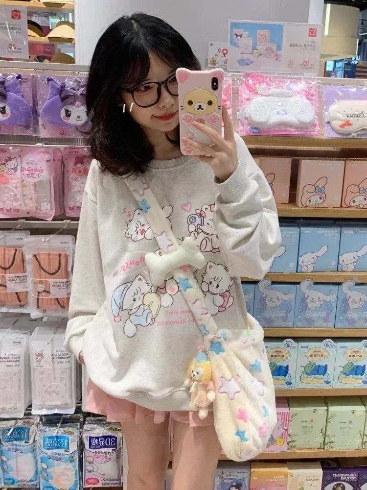 Playful kitten long sleeve top - cat sweater - cats - long sleeve - nekos