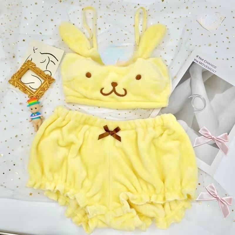 Pompompurin Lingerie Set - bloomers, bra and panties, panty, bras, brasier